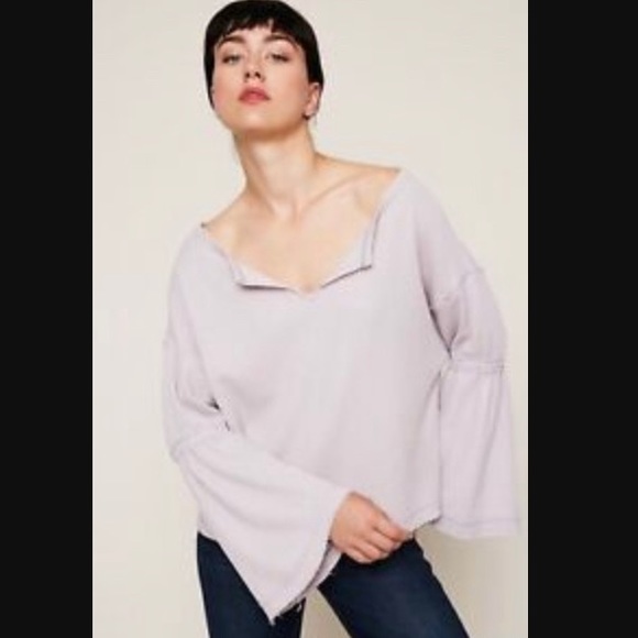 Free People Tops - Free People 'We The Free' Waffle Shirt